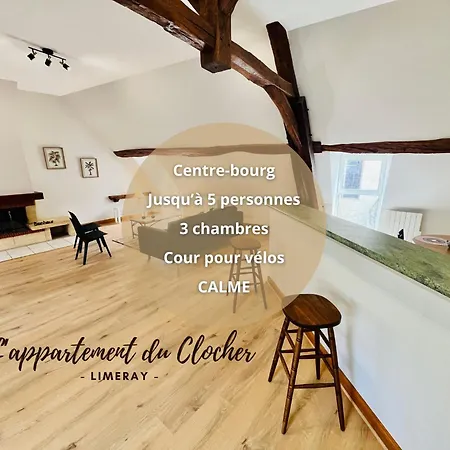 Centre-Bourg, Calme, Familial, L'Appart Du Clocher Limeray Extérieur photo